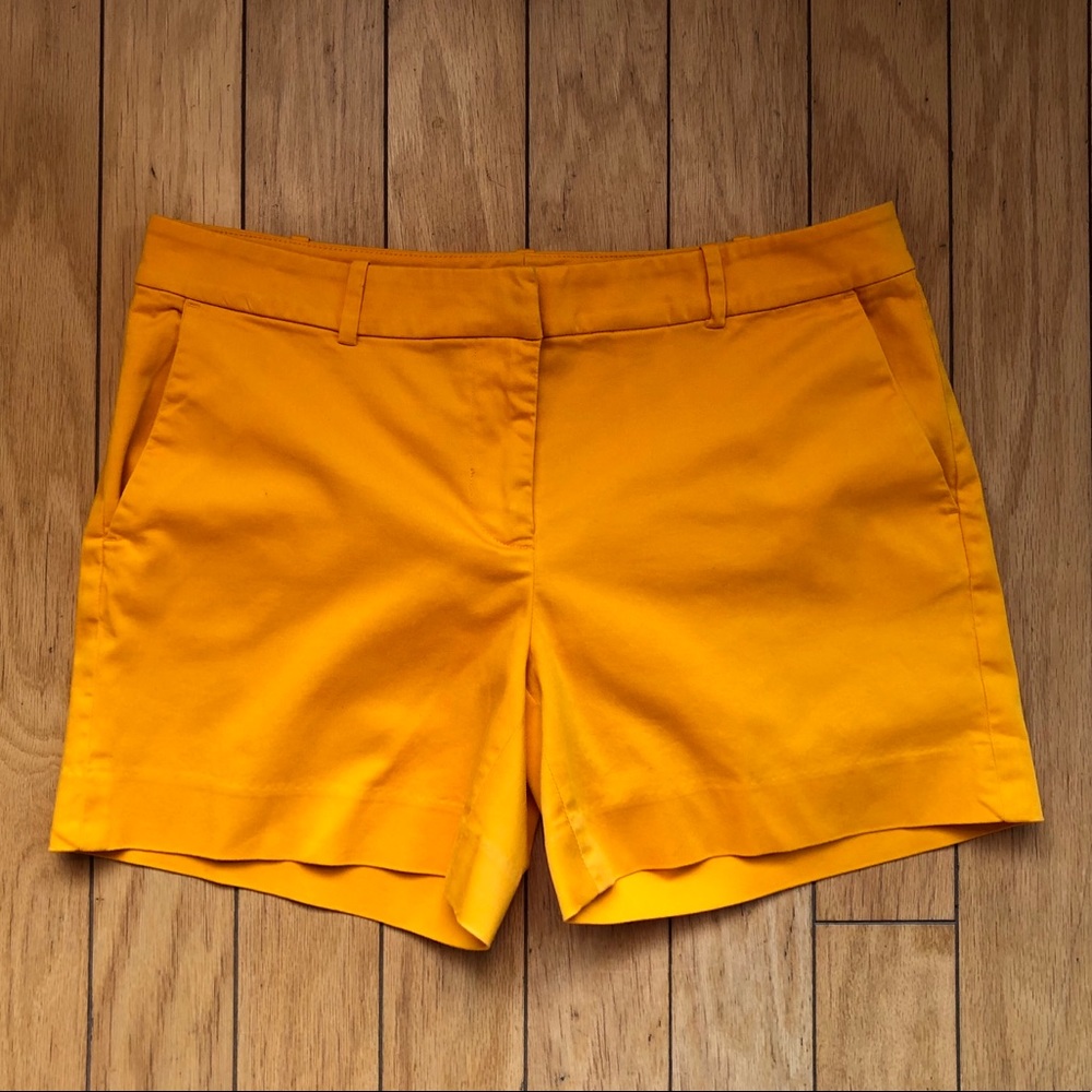 Michael Kors Shorts Size 6 Mustard Yellow Gold